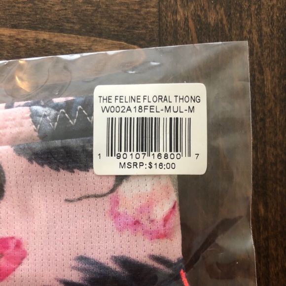 NWT Stance Feline Floral Wide Side Thong - Picture 5 of 7